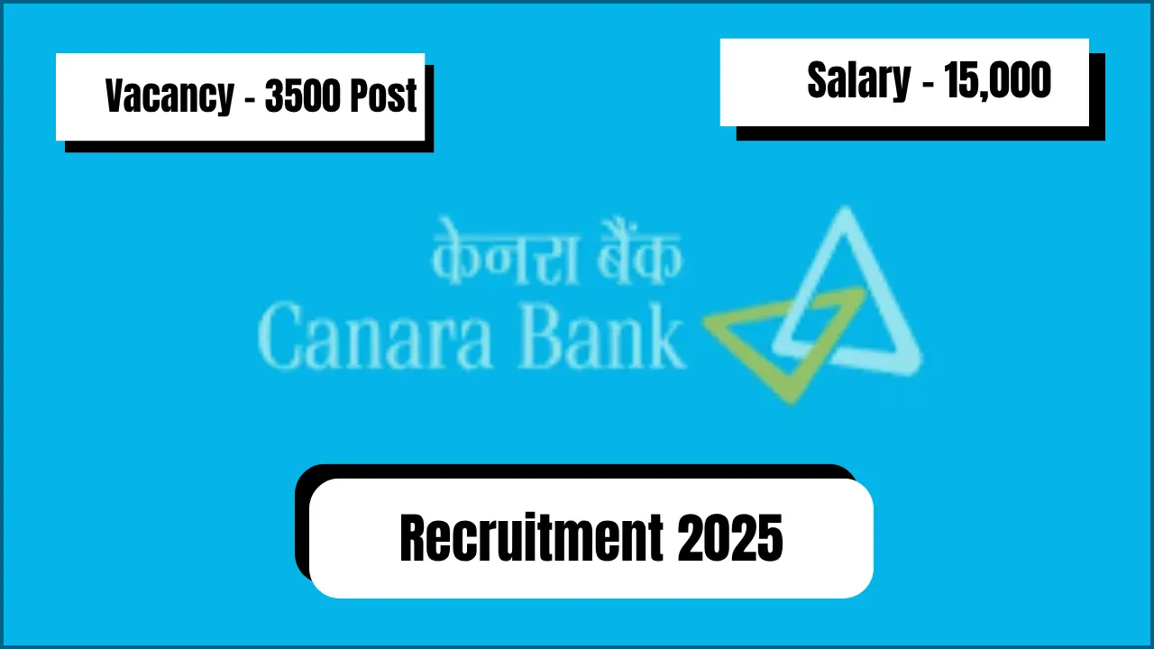 Canara Bank Recruitment 2025